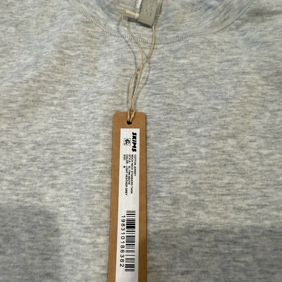 NWT SKIMS Cotton Jersey Mock Neck Tank - Picture 4 of 4